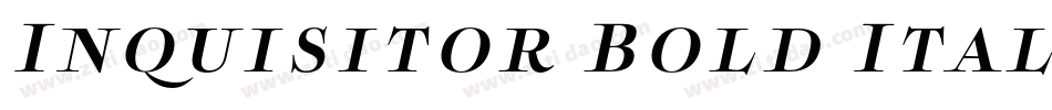 Inquisitor Bold Ital字体转换